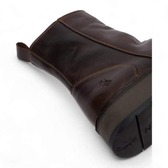 Fly London Damen Dunkelbraun RENO053FLY Bequeme Ankle Boots aus Leder mit Reißverschluss und Plateau - Image 5
