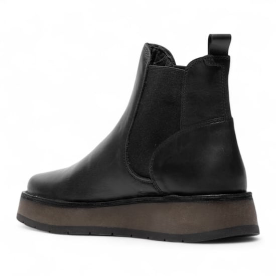 Fly London Damen RAWI131 Chelsea-Stiefel aus Leder, knöchelhoch, zum Hineinschlüpfen, klassisch, bequem, Schwarz - Image 4