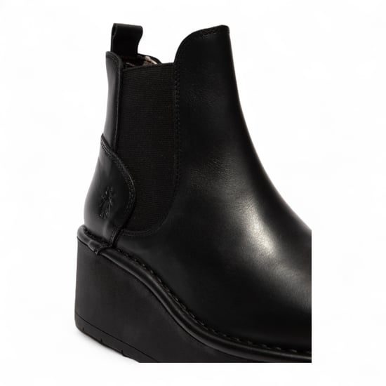 Fly London Damen HELY268 Chelsea-Stiefel aus Leder mit Plateausohle, Schwarz - Image 5