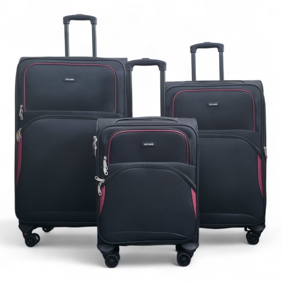 Erweiterbarer weicher schwarzer 8-Rad-Leichtkoffer-Gepäck-Reisetaschen - Image 2