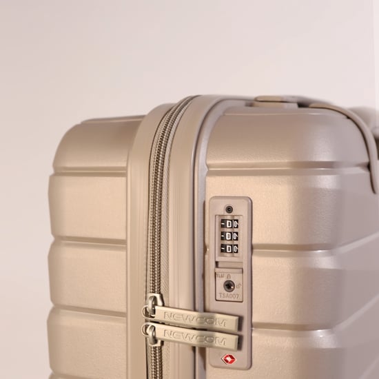 Hartschalen-Kofferset TSA Smoke Champagne Beige Robustes 8-Rad-Handgepäck Reisekoffer für den Urlaub - Image 6