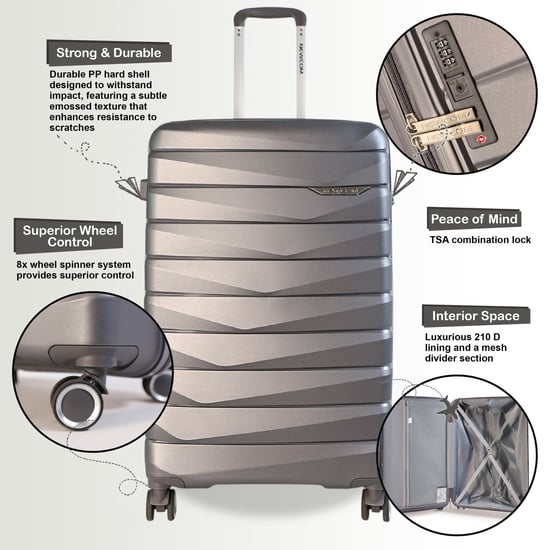 Hartschalen-Kabinenkoffer PP Gepäckkoffer Passend für Easyjet, Ryanair - Image 3