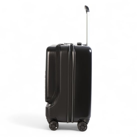 Robuster EasyJet Ryanair Handgepäck-Reisekoffer, 39 x 26 x 51,5 cm, vorne offen, Schwarz - Image 5