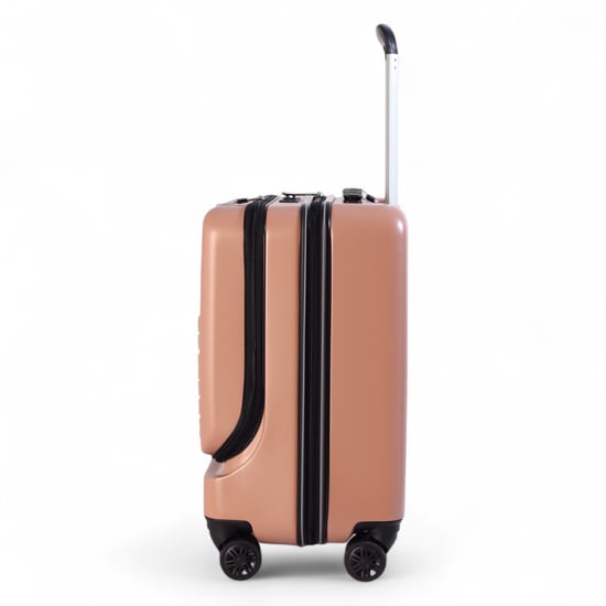 Robuster EasyJet Ryanair Handgepäck-Reisekoffer, 39 x 26 x 51,5 cm, Rosa, vorne offen - Image 4