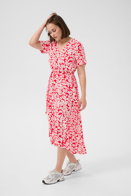 Kleid KAbeathe A-shape white red - Image 2