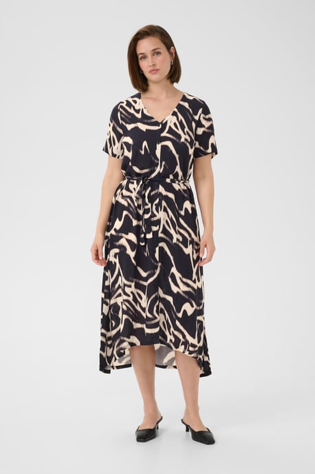 Kleid KAbeathe A-shape black offwhite - Image 1