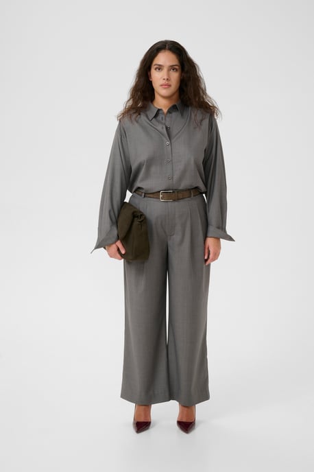 Langarm - Hemd GZeffy Loose fit dark grey - Image 1