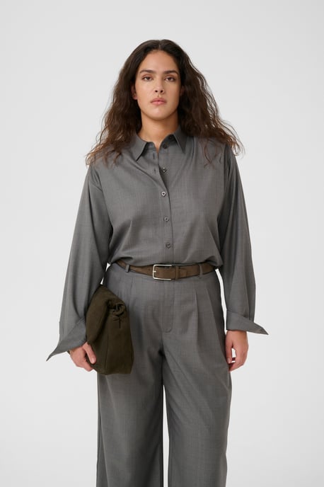 Langarm - Hemd GZeffy Loose fit dark grey - Image 3