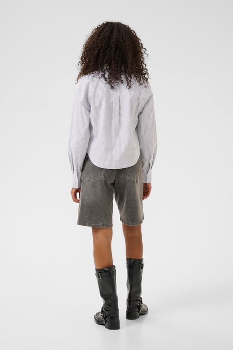 Langarm - Hemd KAosita Loose fit white black - Image 2