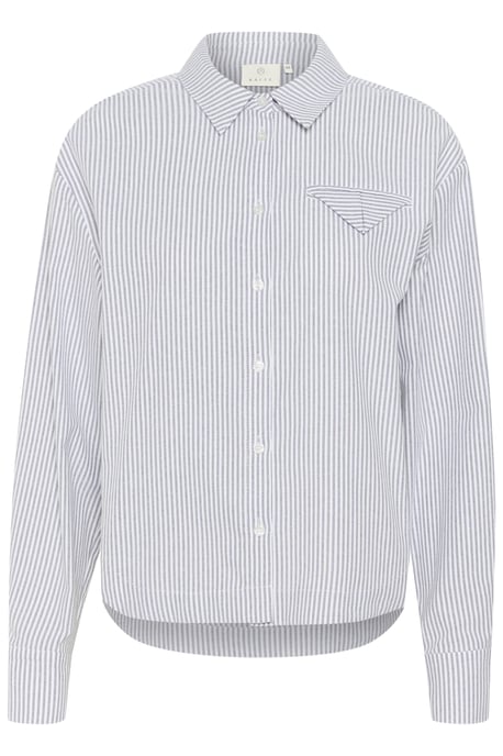 Langarm - Hemd KAosita Loose fit white black - Image 4