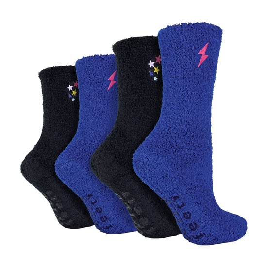 4er Pack Damen Fleece Thermo Haussocken für ultimativen Komfort - Image 1