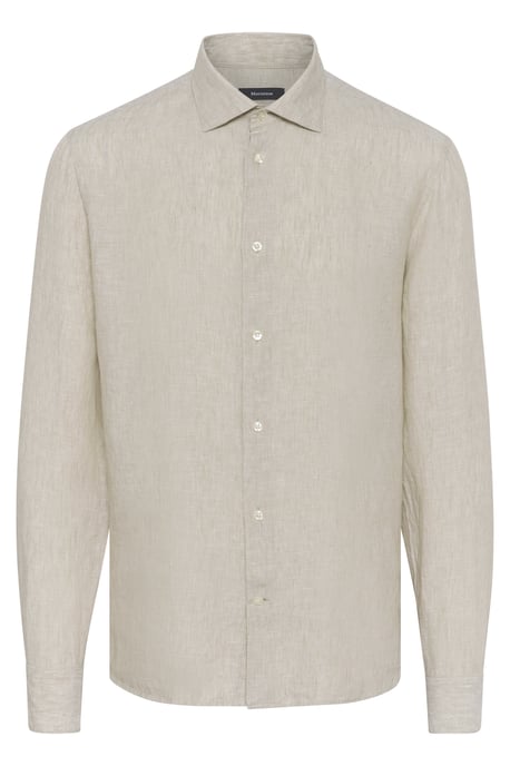 Langarm - Hemd MAmarc Gerade Passform beige - Image 3