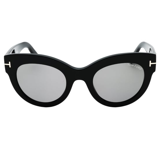 Tom Ford - Lucilla - Sonnenbrille Mit Dickem Rahmen Und Gespiegelten Gläsern In Glänzendem Schwarz - Image 2