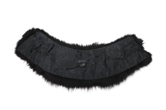 Gucci-Schal aus schwarzem Fuchspelz - Image 2