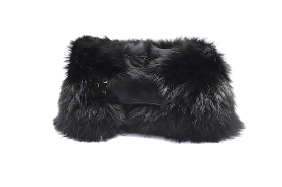 Gucci-Schal aus schwarzem Fuchspelz - Image 4