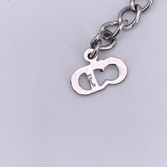 Dior Vintage Metall-Halskette - Image 4