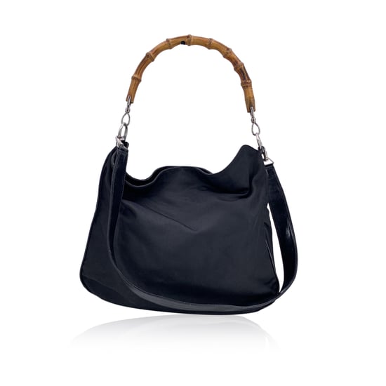 Gucci Vintage Stoff Hobos Bambus - Image 1