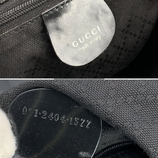 Gucci Vintage Stoff Hobos Bambus - Image 3