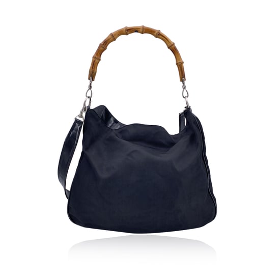 Gucci Vintage Stoff Hobos Bambus - Image 5