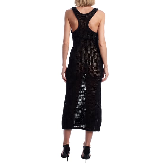 KWDR00165 Langes Häkelkleid mit durchbrochener Stickerei für Damen - Image 4