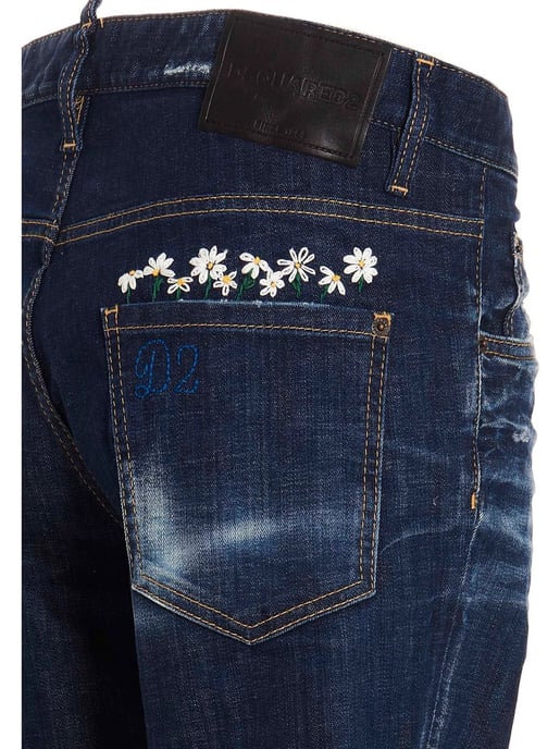 Dsquared2 Sailor Jean Dunkelblaue Jeanshose - Image 3