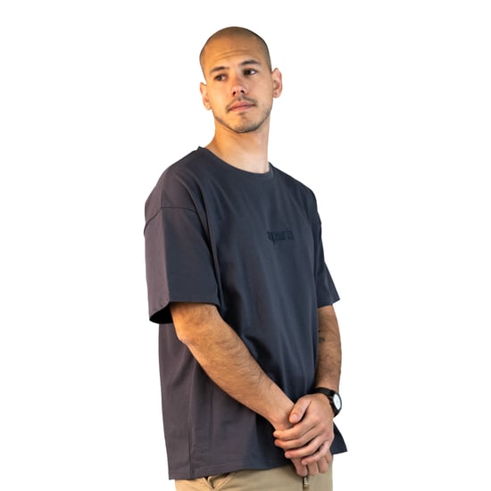 Superb Oversize Kurzarm-T-Shirt für Herren, Modell 3900 - Grau - Image 1