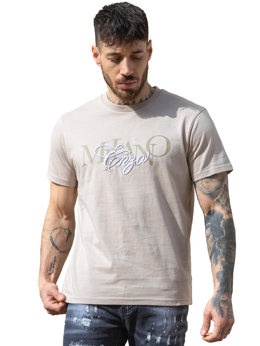 Enzo Milano | Herren-T-Shirt mit Rundhalsausschnitt und Print - Image 1