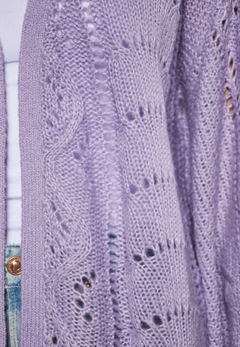 Mymo Strickjacke Frauen Lavendel - Image 3