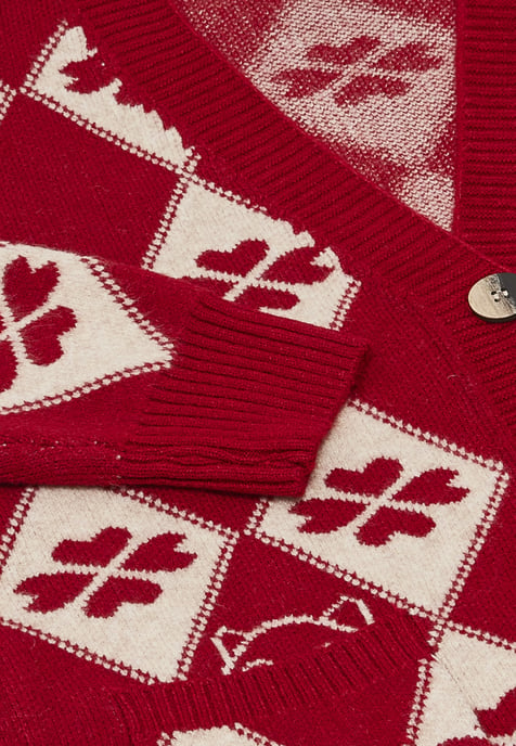 Mymo Strickjacke Frauen verrottetes Wollweiß - Image 3