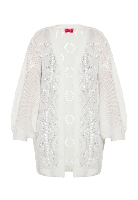 Mymo Strickjacke Frauen weiss - Image 1