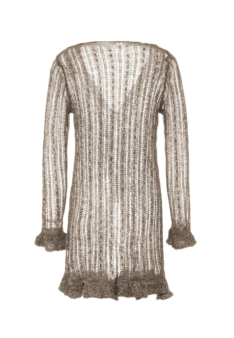 Dreimaster Strickjacke Frauen Taupe - Image 2