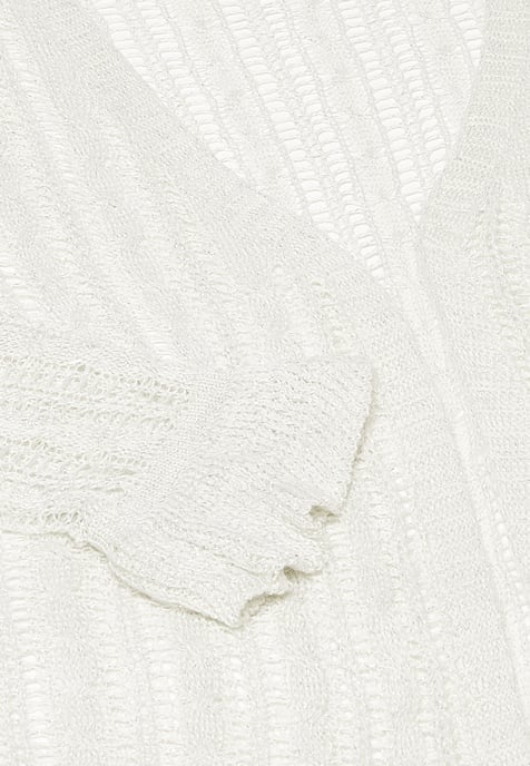 Dreimaster Strickjacke Frauen Wollweiß - Image 3