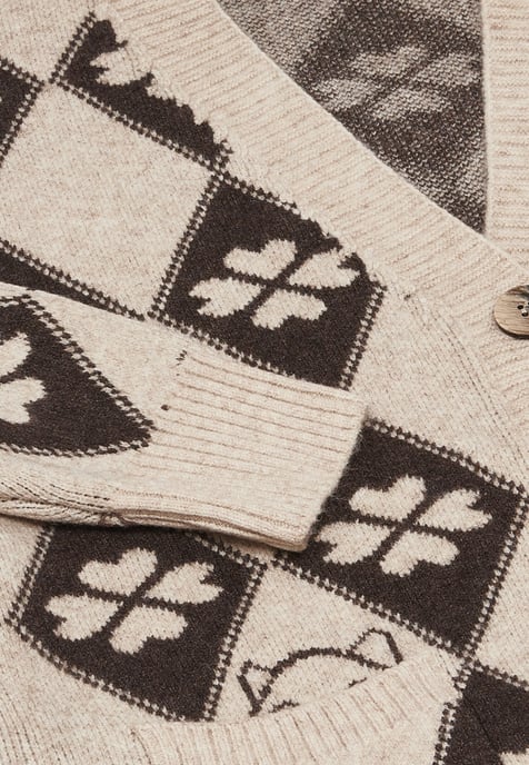 Mymo Strickjacke Frauen Wollweiss tauoe - Image 3