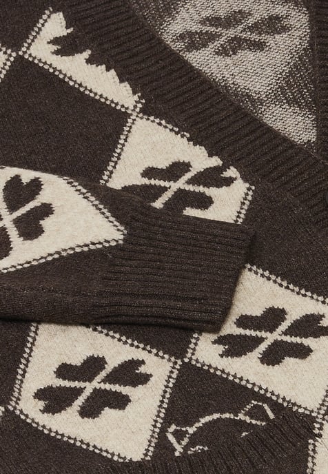 Mymo Strickjacke Frauen taupe/wollweiß - Image 3