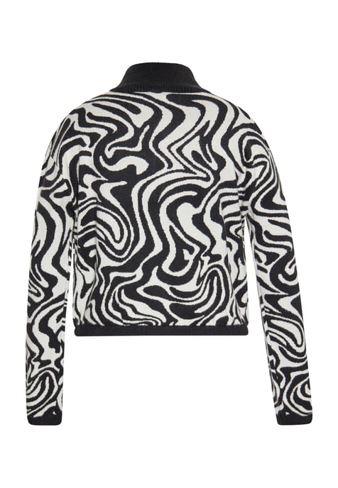Mymo Pullover Frauen wollweiß schwarz - Image 2
