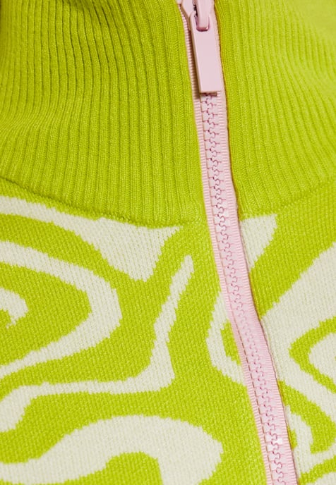 Mymo Pullover Frauen WOLLWEISS LIMETTE - Image 3