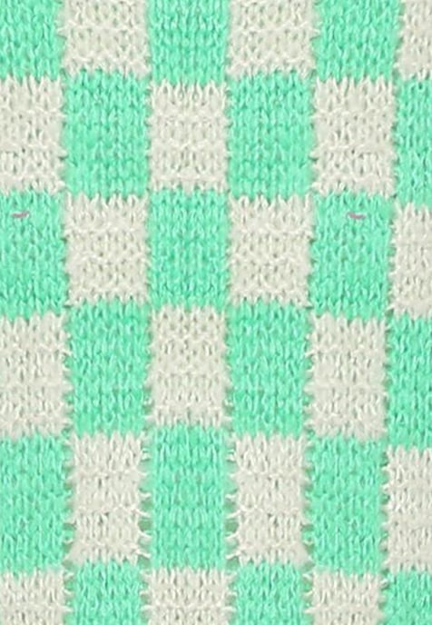 Mymo Pullover Frauen MINT WEISS KARIERT - Image 3