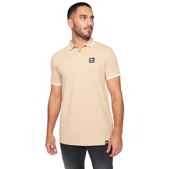One True Saxon Dexon Herren Sand Polohemd - Image 1