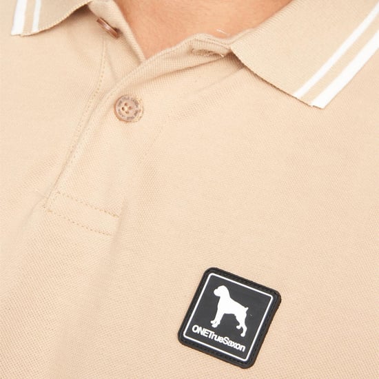 One True Saxon Dexon Herren Sand Polohemd - Image 3