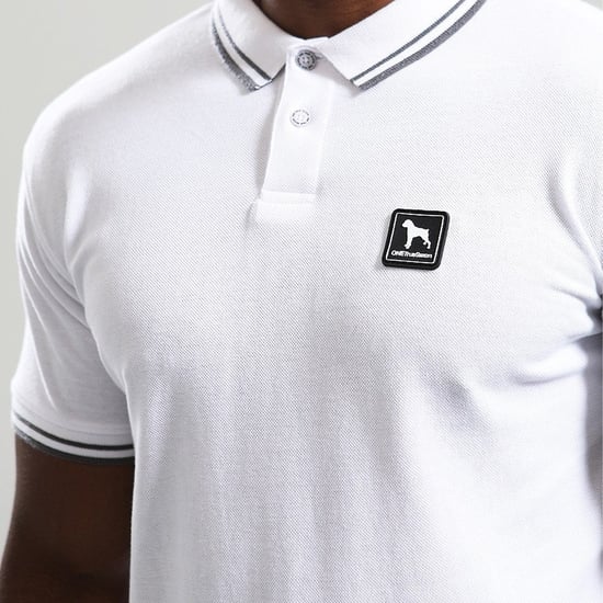 One True Saxon Dexon Herren Weißes Poloshirt - Image 3