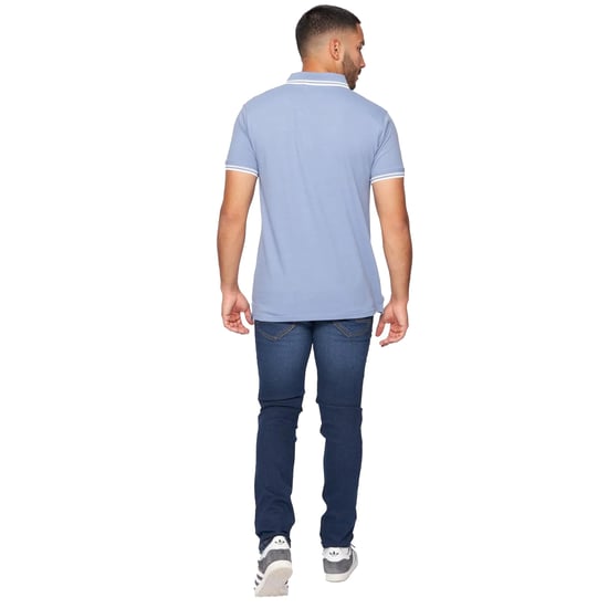 One True Saxon Dexon Herren Blaues Polohemd - Image 2
