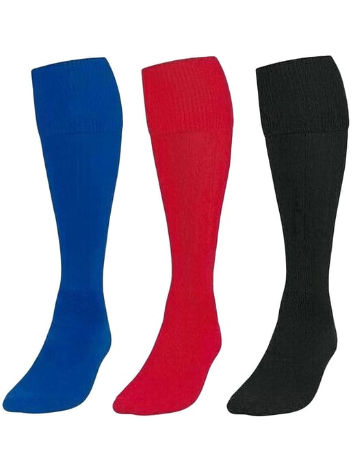 3er-Pack Kinder-Fußball-Socken - BLK/RED/BLU - Image 1