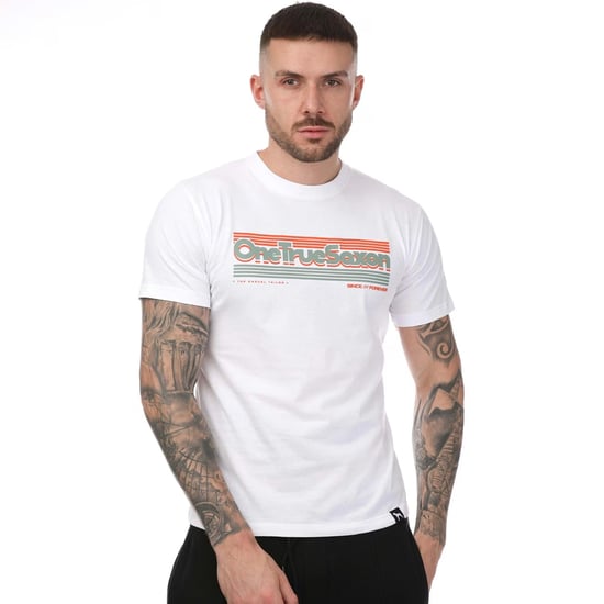 One True Saxon Forever Herren T-Shirt in Weiß - Image 1
