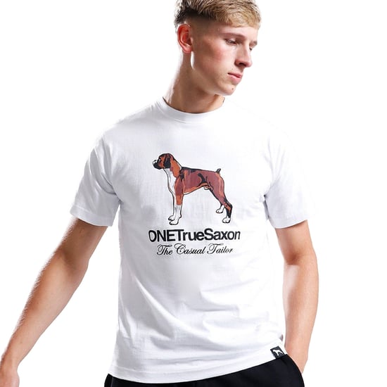 One True Saxon Dawg Herren Weißes T-Shirt - Image 1