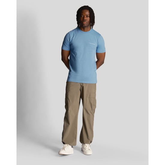 Lyle Scott gesticktes Logo Riveria Blue T-Shirt - Image 2