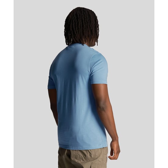Lyle Scott gesticktes Logo Riveria Blue T-Shirt - Image 3
