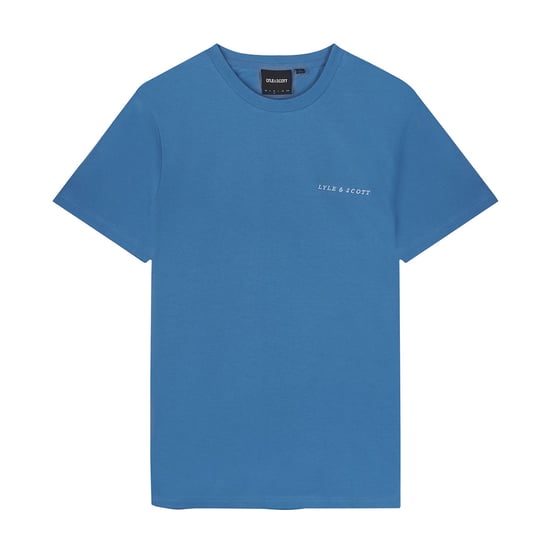 Lyle Scott gesticktes Logo Riveria Blue T-Shirt - Image 5