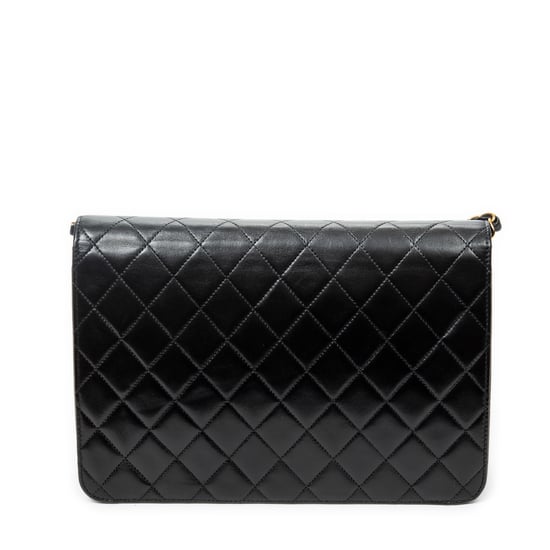 Vintage Push Lock Straight Flap  Umhängetasche - Image 5