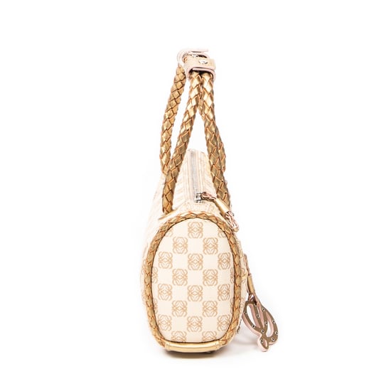 Braided Handle Zip Tote Handtasche - Image 4