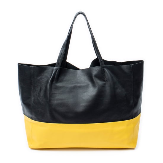 Bicolor Horizontal Cabas Tote  Umhängetasche - Image 5